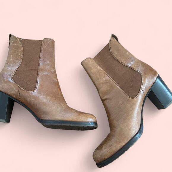 Cole haan tan leather ankle boots - Picture 2 of 3